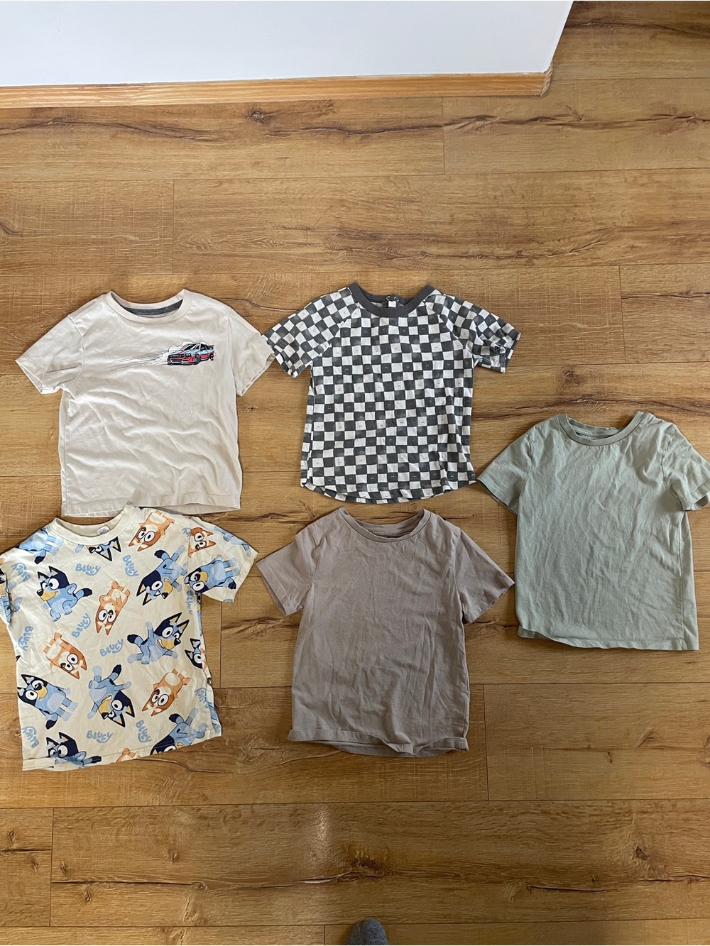 Kids Short-Sleeve T-Shirt Bundle - Neutral & Patterned Styles
